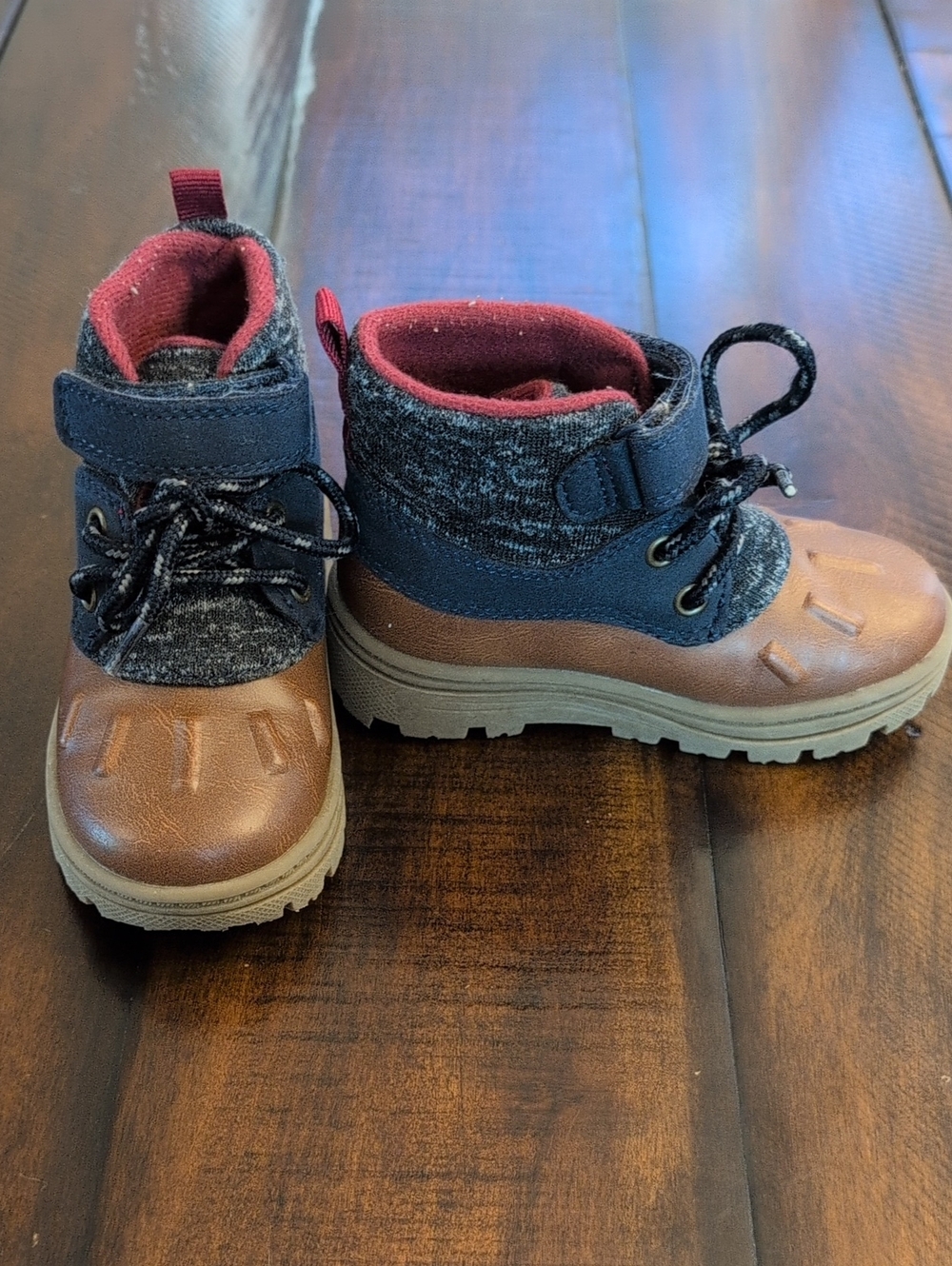 Carter's Brown, Navy & Burgundy Kids Winter Boots